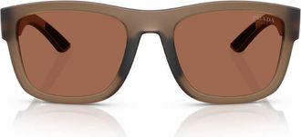 Prada Brown Turning Square Mens Sunglasses PS 01ZS 29F50A 56