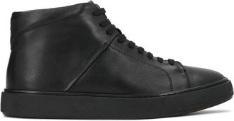 Kazar High-top Sneakers - Heren - Sneakers - Zwart - 45 EU - Leer - Schoenen