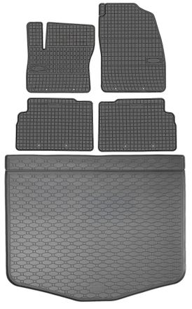 OEM Juego De Alfombrillas De Goma Para Coche Y Alfombrilla Para Maletero Para Ford C-max Ii Minivan (2010-2019)