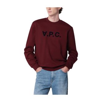 A.P.C. A.p.c. - Sweat Standard Grand VPC - Heren - Sweatshirts & Hoodies - Rood - Maat: M Katoen