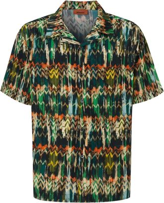 Missoni Camicia con stampa a zigzag - Verde