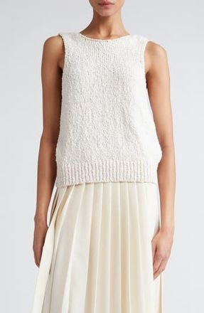 R&oacute;he Cotton Boucl&eacute; Sweater Tank in Cream at Nordstrom Rack, Size 2 Us / 34 Eu