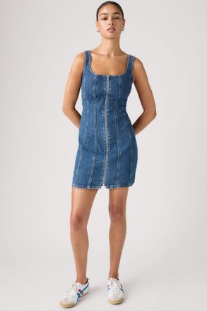 Levi's Vestido con cremallera y costuras - Mujer - XS - Azul / Shes So Vague