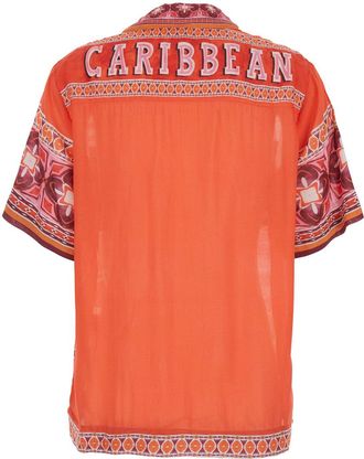 Miss June Womens Shirt Reese Red Modal Blouses