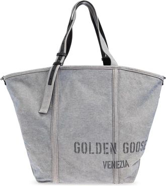 Golden Goose Tassen, Dames, Grijs, ONE Size, Leer, Shopper tas
