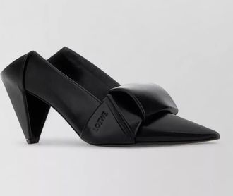 Loewe leather origami mules cone heel design