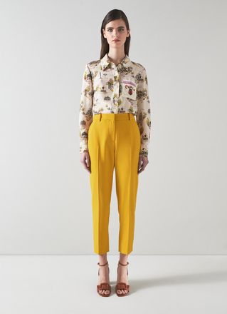 L.k. Bennett Womens Mya Trousers, Yellow - Size 10 UK