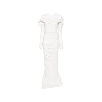 Cult Gaia Off-shoulder Draped Maxi Dress