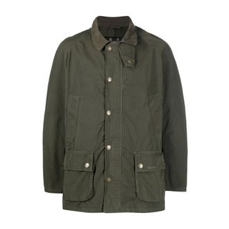 Barbour Light Jackets, male, Green, Size: L Green Ashby Jacket for Men