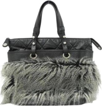 Chanel Pre-owned Paris-Biarritz Borsa Tote in Finta Pelliccia di Vitello - - Pre-owned - Donna - Nero - ONE SIZE