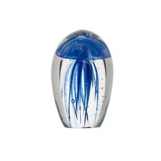 Beachcombers Dark Blue Glass Glowing Jellyfish Decorative Paperweight at Nordstrom