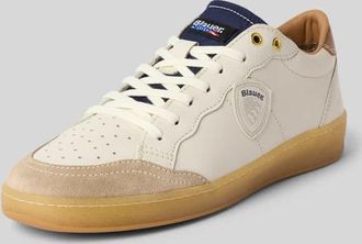 Blauer Sneaker aus Leder-Mix Modell MURRAY21 in Weiss, Gr&ouml;&szlig;e 41