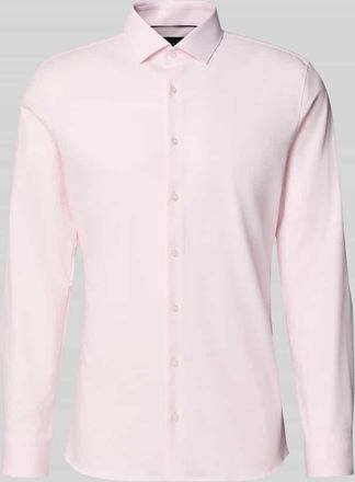 Olymp No. 6 Super Slim Fit Business-Hemd Modern Kent Uni Twill in Rose, Gr&ouml;&szlig;e 37