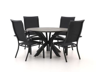 Bellagio la vita attrattiva Bellagio Lugo/Fidenza ø 126cm dining tuinset 5-delig stapelbaar