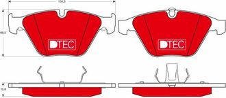 OEM Pastillas De Freno Delanteras Gdb1498dte Trw