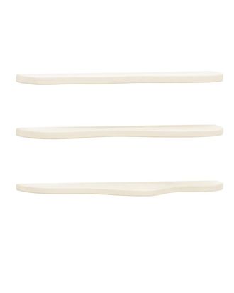 Deco Wood Pack 3 estanterias de microcemento en tono blanco roto de 100cm