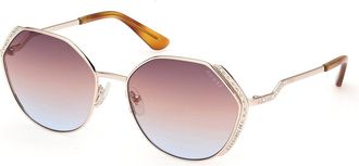 Guess GU7842-S 33F Womens Sunglasses Gold Size 58