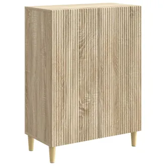 vidaXL Aparador Roble Sonoma 66 X 34,5 X 90 Cm Madera De Ingenier&iacute;a Vidaxl