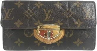 Louis Vuitton Pre-owned Vintage Monogram Lange Portemonnee - Dames - Vintage Accessoires - Bruin - ONE Size - Vintage