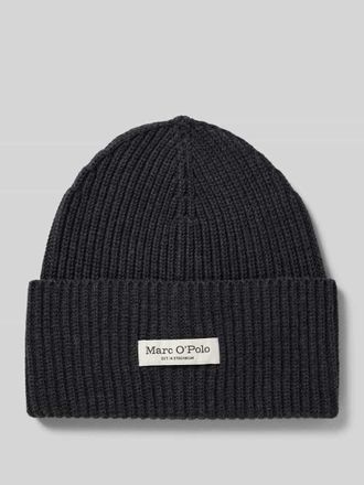 Marc O'Polo Beanie aus reiner Baumwolle in Dunkelgrau, Größe 1