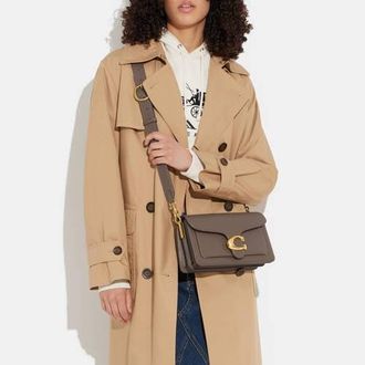 Coach leren schoudertas Tabby 26 taupe