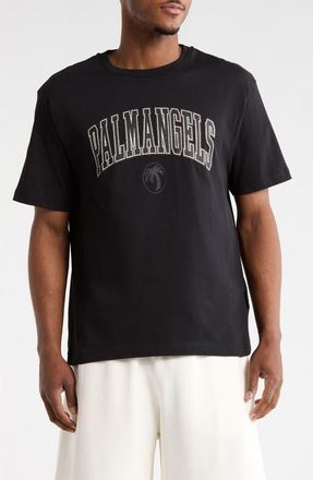 Palm Angels Arched Logo Graphic T-Shirt in Black at Nordstrom Rack, Size X-Small