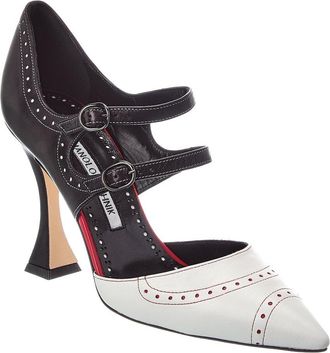 Manolo Blahnik Monzubo 105 Leather Pump