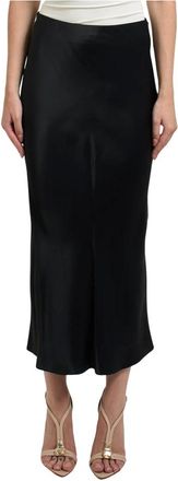 HUGO BOSS Dames, Rokken, Zwart, Maat: XL Satijn