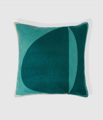 Maison Sarah Lavoine Coussin Abstrait Pin Lagon