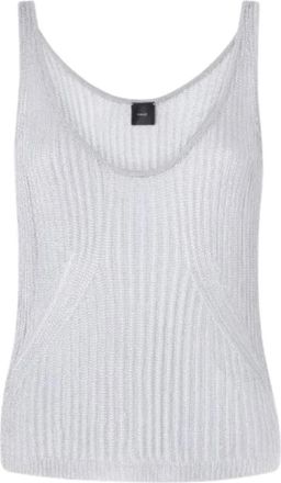 Pinko Noha Tank - Dames - Tops zonder mouwen - Grijs - S - Tops