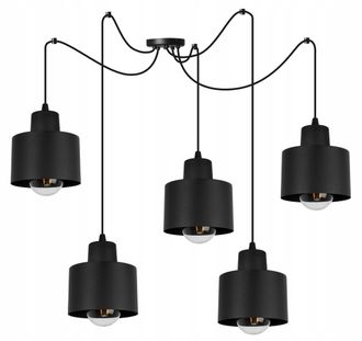 OEM L&aacute;mpara De Techo Moderna Colgante L&aacute;mpara Led Negra
