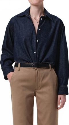 Citizens Of Humanity Anna Cropped Shirt In Piave