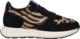 Baldinini Zebra-print Kalfsleren Sneaker - Dames - Schoenen - Veelkleurig - Maat: 36 EU Leer