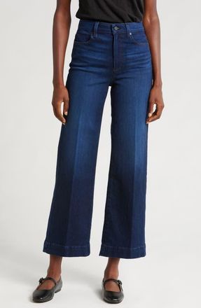 Paige Anessa Wide Leg Jeans in Starboard at Nordstrom, Size 24