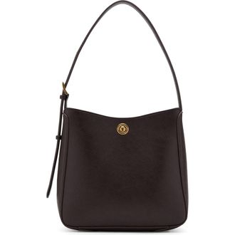 Mango Medium Faux Leather Bucket Bag in Chocolate at Nordstrom