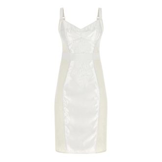 Dolce & Gabbana Floral Lace Corset Dress - female - Dolce & Gabbana - Short Dresses - White - L - Dresses