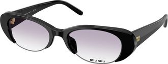 Miu Miu MUC05SU 16K04O Mens Sunglasses Black Size 52
