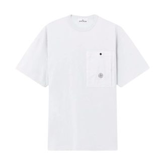 Stone Island S0115 Pocket T Shirt - Heren - T-shirts - Grijs - 2XL - Tops