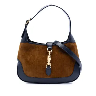 Gucci Pre-owned Gucci Small Bicolor Corduroy Jackie 1961 Crossbody Ladies WLL35KRSI3LTBZIJ