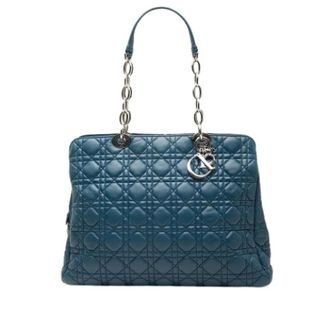 Dior Pre-owned Shoulder Bags, female, Blue, Size: ONE SIZE Pre-owned Lady Soft Shopping Tote