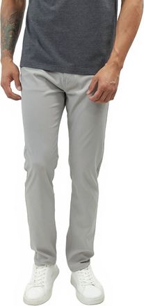 Jachs NY Poly Spandex Performance Tech Pants In Light Grey