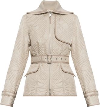 Burberry Abbeydale Jacket - Dames - Zomerjassen - Beige - L - Katoen - Jassen