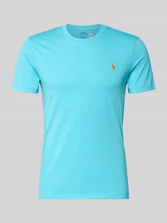 Polo Ralph Lauren Regular Fit T-Shirt aus reiner Baumwolle in Tuerkis Melange, Gr&ouml;&szlig;e XXL