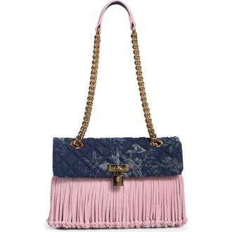 Kurt Geiger Brixton Fringe Shoulder Bag in Navy at Nordstrom Rack