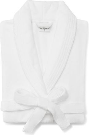 SFERRA Cielo Cotton Terry Robe in White at Nordstrom, Size X-Large