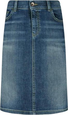 Emporio Armani Gonna Jeans - Dames - Spijkerrokken - Blauw - XS - Katoen - Rokken