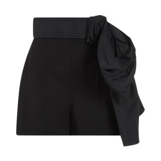 Alexander McQueen Shorts met strikdetail - Dames - Korte broeken - Zwart - Maat: XS