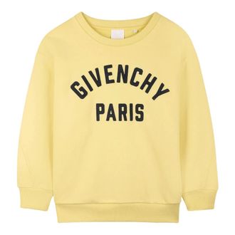 Givenchy Paris Grosgrain Patch Sweatshirt - male - Givenchy - Kids Sweatshirts - Yellow - 4 Y - Kids
