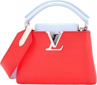 Louis Vuitton Pink Leather Capucines Mini (Authentic Pre-Loved)