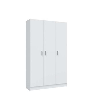 F.R.S. Armario Multiusos Tres Puertas Milan En Blanco, 109 Cm(ancho) 180 Cm(altura) 37 Cm(fondo)